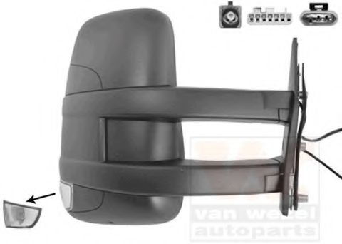 VAN WEZEL 2816818 Наружное зеркало для IVECO DAILY V (Ивеко Даилъ v) VAN WEZEL 2816818 Наружное зеркало для IVECO DAILY V (Ивеко Даилъ v)