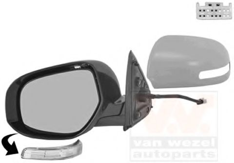 VAN WEZEL 3274807 Наружное зеркало для MITSUBISHI OUTLANDER III (Митсубиши/митсубиси Аутлендер 3) VAN WEZEL 3274807 Наружное зеркало для MITSUBISHI OUTLANDER III (Митсубиши/митсубиси Аутлендер 3)