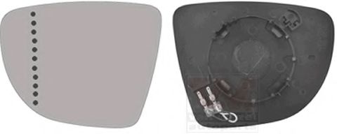 VAN WEZEL 4373837 Зеркальное стекло, наружное зеркало для RENAULT CLIO IV (Рено Клио 4) VAN WEZEL 4373837 Зеркальное стекло, наружное зеркало для RENAULT CLIO IV (Рено Клио 4)