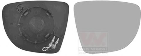 VAN WEZEL 4373838 Зеркальное стекло, наружное зеркало для RENAULT CLIO IV (Рено Клио 4) VAN WEZEL 4373838 Зеркальное стекло, наружное зеркало для RENAULT CLIO IV (Рено Клио 4)