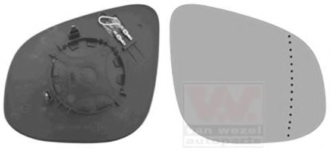 VAN WEZEL 4412838 Зеркальное стекло, наружное зеркало для MERCEDES-BENZ CITAN INER (Мэрcэдэс-бэнз Cитан инэр) VAN WEZEL 4412838 Зеркальное стекло, наружное зеркало для MERCEDES-BENZ CITAN INER (Мэрcэдэс-бэнз Cитан инэр)
