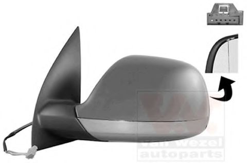 VAN WEZEL 5785807 Наружное зеркало для VOLKSWAGEN AMAROK (Фольксваген Амарок)