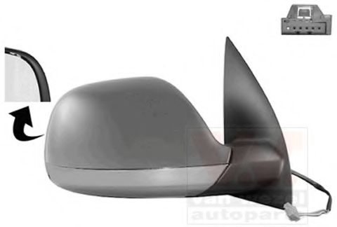 VAN WEZEL 5785808 Наружное зеркало для VOLKSWAGEN AMAROK (Фольксваген Амарок)