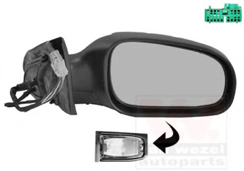 VAN WEZEL 5960808 Наружное зеркало для VOLVO S60 I (Вольво S60 1) VAN WEZEL 5960808 Наружное зеркало для VOLVO S60 I (Вольво S60 1)