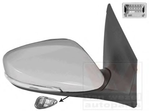 VAN WEZEL 8244818 Наружное зеркало для HYUNDAI I30 (Хендай И30) VAN WEZEL 8244818 Наружное зеркало для HYUNDAI I30 (Хендай И30)