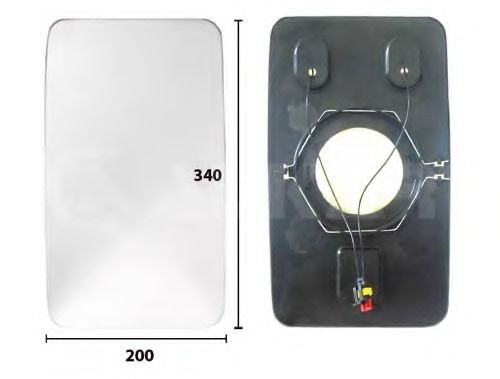 ALKAR 7401247 Зеркальное стекло, наружное зеркало для IVECO EURO (Ивеко Эуро) ALKAR 7401247 Зеркальное стекло, наружное зеркало для IVECO EURO (Ивеко Эуро)