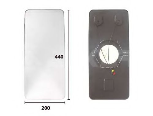 ALKAR 7402247 Зеркальное стекло, наружное зеркало для IVECO EURO (Ивеко Эуро) ALKAR 7402247 Зеркальное стекло, наружное зеркало для IVECO EURO (Ивеко Эуро)