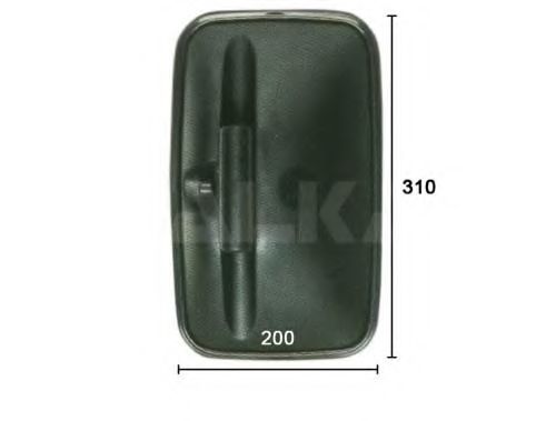 ALKAR 9401544 Наружное зеркало, кабина водителя для NISSAN CABSTAR (Ниссан Cабстар)