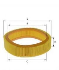 UNIFLUX FILTERS XA117 Воздушный фильтр для RENAULT MEGANE I (Рено Меган 1) UNIFLUX FILTERS XA117 Воздушный фильтр для RENAULT MEGANE I (Рено Меган 1)