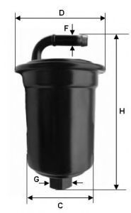 UNIFLUX FILTERS XB208 Топливный фильтр для DAIHATSU HIJET (Дайхатсу Хижэт) UNIFLUX FILTERS XB208 Топливный фильтр для DAIHATSU HIJET (Дайхатсу Хижэт)