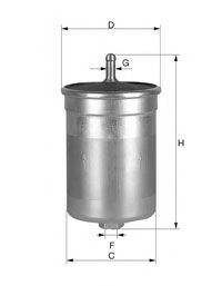 UNIFLUX FILTERS XB243 Топливный фильтр для MITSUBISHI ASPIRE VI (Митсубиши/митсубиси Аспирэ vи)