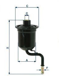 UNIFLUX FILTERS XB326 Топливный фильтр для TOYOTA VERSO SPORTVAN (Тойота/тоета Vэрсо спортvан) UNIFLUX FILTERS XB326 Топливный фильтр для TOYOTA VERSO SPORTVAN (Тойота/тоета Vэрсо спортvан)