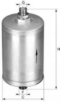 UNIFLUX FILTERS XB88 Топливный фильтр для DAEWOO MUSSO (Дэу Муссо) UNIFLUX FILTERS XB88 Топливный фильтр для DAEWOO MUSSO (Дэу Муссо)