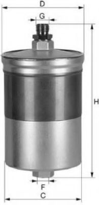 UNIFLUX FILTERS XB91 Топливный фильтр для PORSCHE 968 (Порше 968) UNIFLUX FILTERS XB91 Топливный фильтр для PORSCHE 968 (Порше 968)