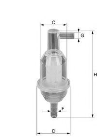 UNIFLUX FILTERS XN12 Топливный фильтр для MERCEDES-BENZ E-CLASS (Мэрcэдэс-бэнз Е класс) UNIFLUX FILTERS XN12 Топливный фильтр для MERCEDES-BENZ E-CLASS (Мэрcэдэс-бэнз Е класс)