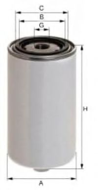 UNIFLUX FILTERS XN198 Топливный фильтр для DAF LF 45 (Даф Лф 45) UNIFLUX FILTERS XN198 Топливный фильтр для DAF LF 45 (Даф Лф 45)