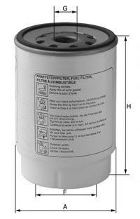 UNIFLUX FILTERS XP20 Топливный фильтр для VOLVO 7700 (Вольво 7700) UNIFLUX FILTERS XP20 Топливный фильтр для VOLVO 7700 (Вольво 7700)