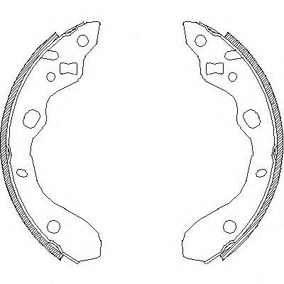 WOKING Z4128.00 Тормозные колодоки для MAZDA ETUDE VI (Мазда Этудэ vи)