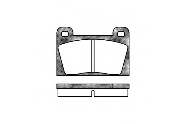 WOKING P1183.10 Комплект тормозных колодок, дисковый тормоз 