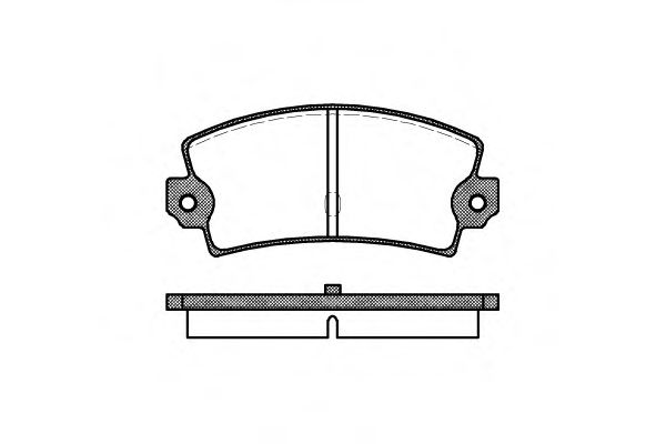 WOKING P1213.40 Комплект тормозных колодок, дисковый тормоз 