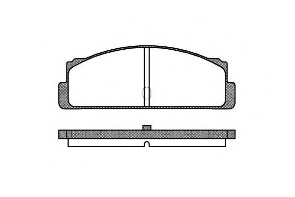 WOKING P1223.10 Комплект тормозных колодок, дисковый тормоз 