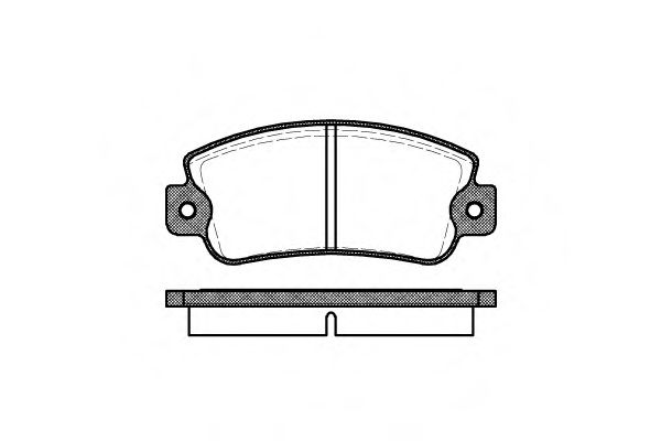 WOKING P1253.20 Комплект тормозных колодок, дисковый тормоз 
