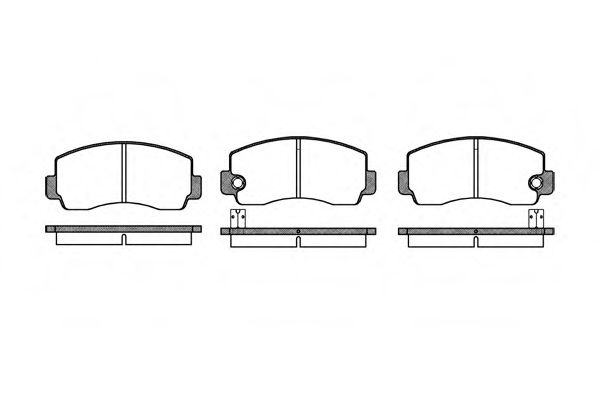 WOKING P1943.10 Тормозные колодки для MITSUBISHI MONTERO (Митсубиши/митсубиси Монтэро) WOKING P1943.10 Тормозные колодки для MITSUBISHI MONTERO (Митсубиши/митсубиси Монтэро)