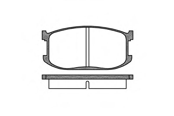 WOKING P0263.00 Тормозные колодки для MAZDA GLC II (Мазда Глc 2) WOKING P0263.00 Тормозные колодки для MAZDA GLC II (Мазда Глc 2)