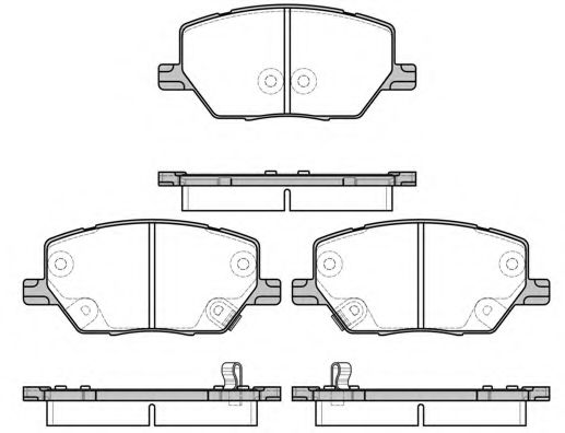 WOKING P17403.02 Тормозные колодки для JEEP RENEGADE (Джип Рэнэгадэ)