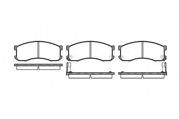 WOKING P2133.02 Тормозные колодки для MAZDA 626 III (Мазда 626 3) WOKING P2133.02 Тормозные колодки для MAZDA 626 III (Мазда 626 3)