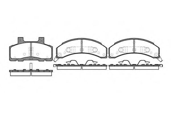WOKING P4183.02 Тормозные колодки для BUICK (Бьюик) WOKING P4183.02 Тормозные колодки для BUICK (Бьюик)