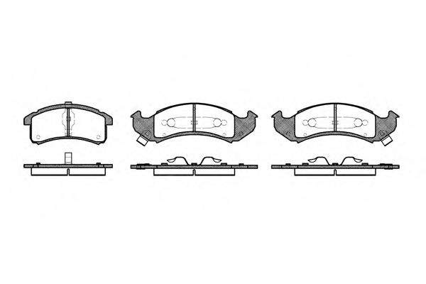 WOKING P4373.02 Тормозные колодки для BUICK (Бьюик) WOKING P4373.02 Тормозные колодки для BUICK (Бьюик)