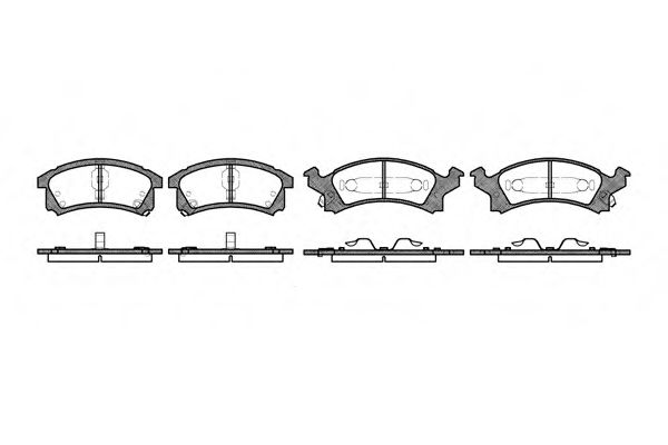 WOKING P4383.04 Тормозные колодки для BUICK (Бьюик) WOKING P4383.04 Тормозные колодки для BUICK (Бьюик)