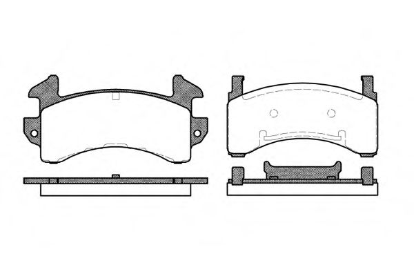 WOKING P4433.00 Тормозные колодки для BUICK (Бьюик) WOKING P4433.00 Тормозные колодки для BUICK (Бьюик)