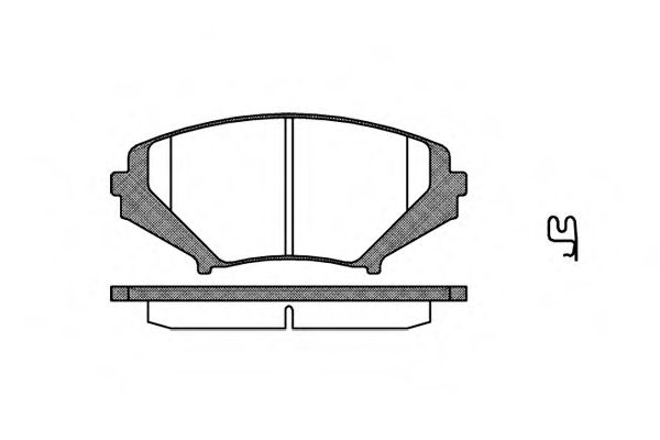 WOKING P11803.01 Комплект тормозных колодок, дисковый тормоз 