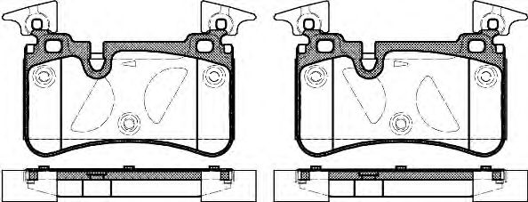 WOKING P12673.00 Комплект тормозных колодок, дисковый тормоз 