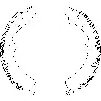 WOKING Z4349.00 Тормозные колодоки для SUZUKI JIMNY (Сузуки Жимнъ) WOKING Z4349.00 Тормозные колодоки для SUZUKI JIMNY (Сузуки Жимнъ)