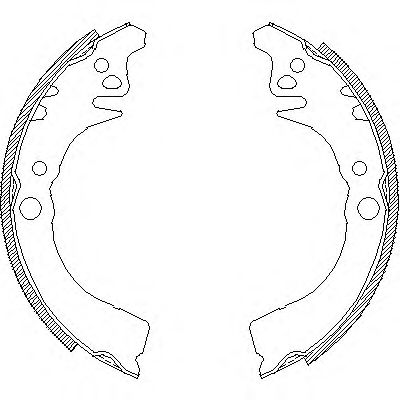 WOKING Z4102.00 Тормозные колодоки для DAIHATSU SIRION (Дайхатсу Сирион) WOKING Z4102.00 Тормозные колодоки для DAIHATSU SIRION (Дайхатсу Сирион)