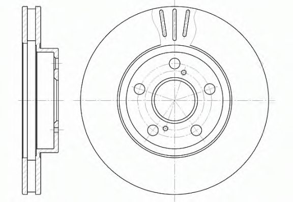 WOKING D6540.10 Тормозной диск для TOYOTA CARINA E (Тойота/тоета Карина е) WOKING D6540.10 Тормозной диск для TOYOTA CARINA E (Тойота/тоета Карина е)