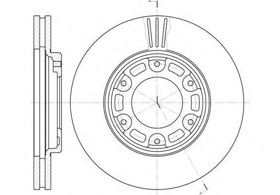 WOKING D6634.10 Тормозной диск для TOYOTA (Тойота/тоета)
