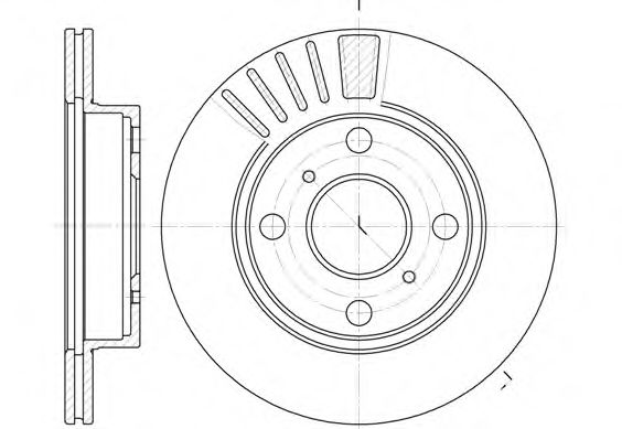 WOKING D6825.10 Тормозной диск для TOYOTA (Тойота/тоета) WOKING D6825.10 Тормозной диск для TOYOTA (Тойота/тоета)