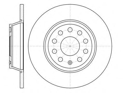 WOKING D6973.00 Тормозной диск для SEAT (Сеат) WOKING D6973.00 Тормозной диск для SEAT (Сеат)