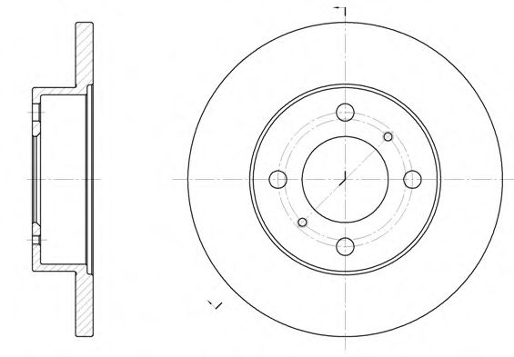 WOKING D61117.00 Тормозной диск для PROTON SATRIA (Протон Сатриа) WOKING D61117.00 Тормозной диск для PROTON SATRIA (Протон Сатриа)