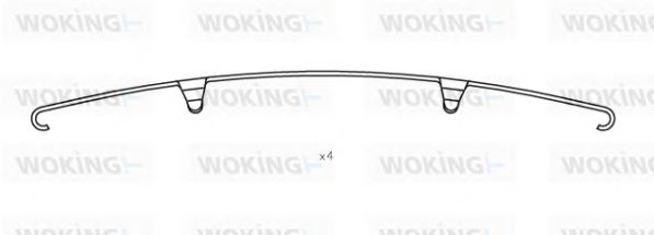 WOKING ACA8511.00 Комплектующие, колодки дискового тормоза для MAN EM (Ман Эм) WOKING ACA8511.00 Комплектующие, колодки дискового тормоза для MAN EM (Ман Эм)