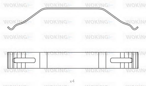 WOKING ACA8517.00 Комплектующие, колодки дискового тормоза для DAF LF 55 (Даф Лф 55) WOKING ACA8517.00 Комплектующие, колодки дискового тормоза для DAF LF 55 (Даф Лф 55)