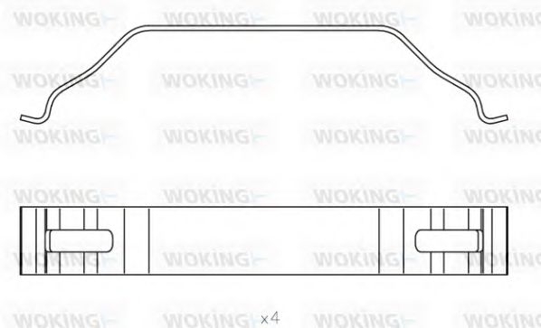 WOKING ACA8537.00 Комплектующие, колодки дискового тормоза для DAF LF 55 (Даф Лф 55) WOKING ACA8537.00 Комплектующие, колодки дискового тормоза для DAF LF 55 (Даф Лф 55)