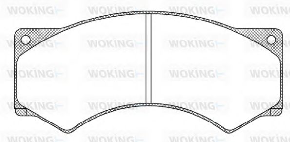WOKING JSA 3773.00 Тормозные колодки для DAF 45 (Даф 45)