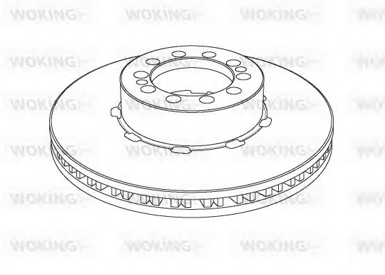 WOKING NSA1126.20 Тормозной диск для RENAULT-TRUCKS (Рено-труcкс) WOKING NSA1126.20 Тормозной диск для RENAULT-TRUCKS (Рено-труcкс)