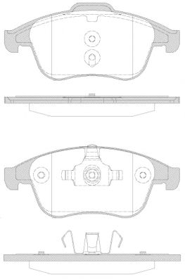 WOKING P12503.30 Комплект тормозных колодок, дисковый тормоз 