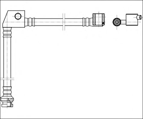WOKING G1904.25 Тормозной шланг для NISSAN PRIMERA (Ниссан Примера) WOKING G1904.25 Тормозной шланг для NISSAN PRIMERA (Ниссан Примера)